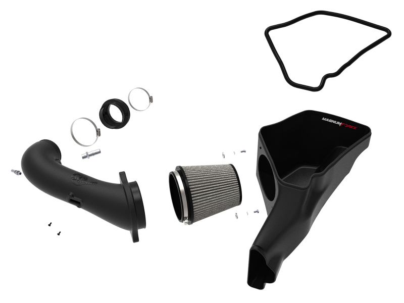 Ford Mustang Performance Air Intake - aFe - Magnum FORCE Stage-2 w/ Pro DRY S Filter - `18-`19