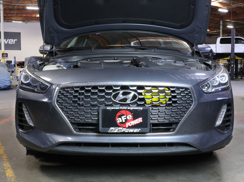 Hyundai Elantra GT Performance Air Intake - aFe - Dynamic Air Scoop D.A.S. - Neon Green - `18-`20