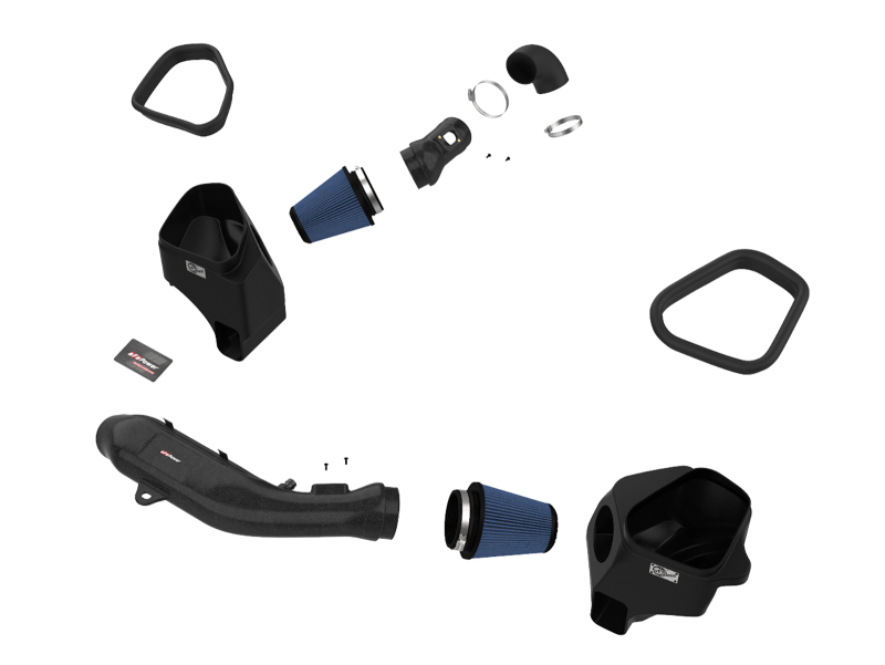 BMW M2 Performance Air Intake - aFe - Track Series Stg 2 w/Pro 5R Media - Carbon Fiber - `19-`21