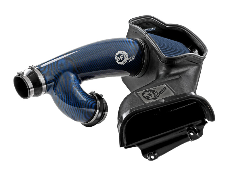 Ford F-150 Performance Air Intake - aFe - Track Series Blue Kevlar/Carbon Fiber w/ Pro 5R Filter - Blue - `17-`24