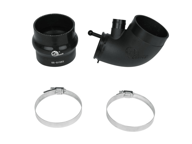 Volkswagen GTI Turbo Inlet Pipe - aFe - Takeda - Black - `15-`21