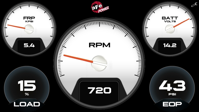 Dodge RAM Digital Gauge Display - aFe - AFE AGD Advanced - `08-`23