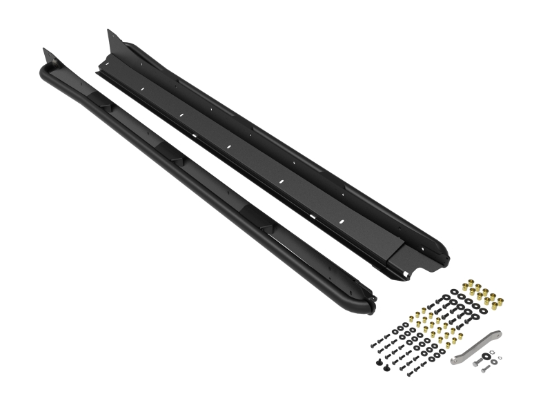 Subaru XV Crosstrek Off-Road Sliders - aFe - Terra Guard - Black - `18-`23