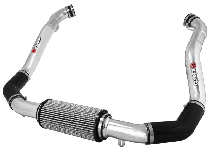 Infiniti Q60 Performance Air Intake - aFe - Stage-2 Cold Air Intake System w/ Pro DRY S Filter - Polished - `14-`15