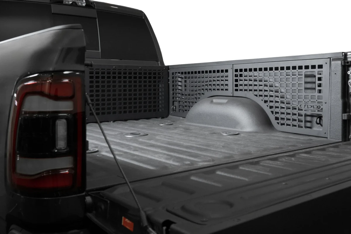RAM 2500 Molle Panels - Bed Mount - Driver Side - Addictive Desert Designs - 8Ft Bed - `19-`26