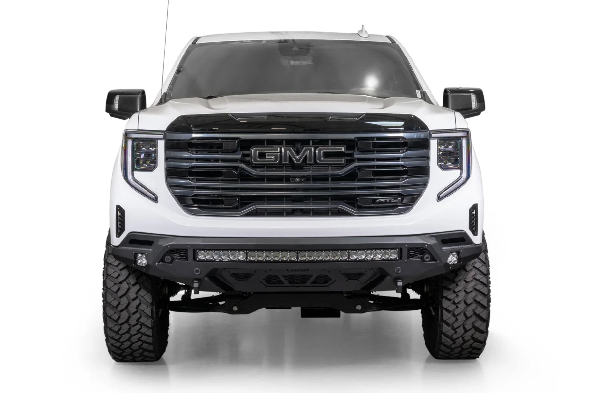 GMC Sierra 1500 Bumper - Front - Addictive Desert Designs - Stealth Fighter - Winch Mount - 2022+