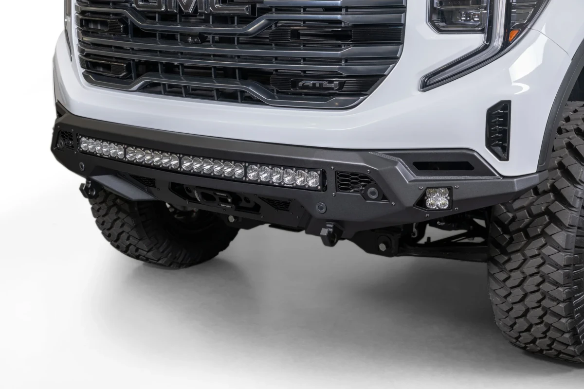 GMC Sierra 1500 Bumper - Front - Addictive Desert Designs - Stealth Fighter - Winch Mount - 2022+