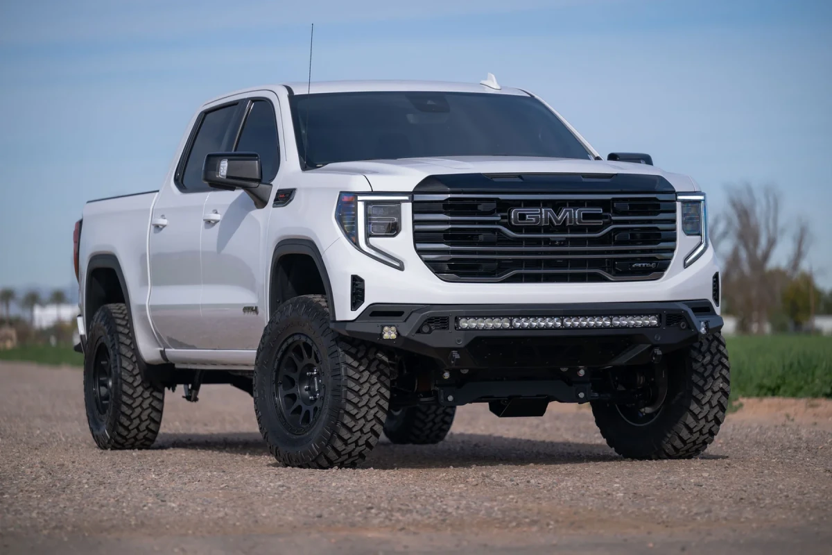 GMC Sierra 1500 Bumper - Front - Addictive Desert Designs - Stealth Fighter - Winch Mount - 2022+
