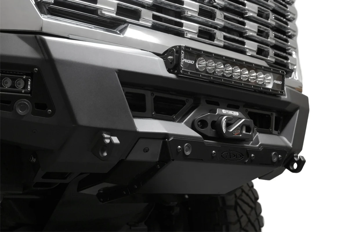 GMC Sierra 3500 Winch Mount Bumper - Front - Addictive Desert Designs - Phantom - `24+