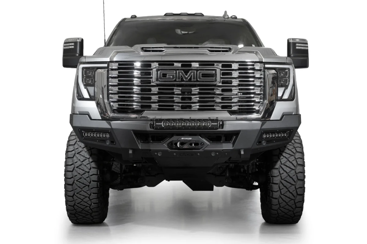 GMC Sierra 3500 Winch Mount Bumper - Front - Addictive Desert Designs - Phantom - `24+