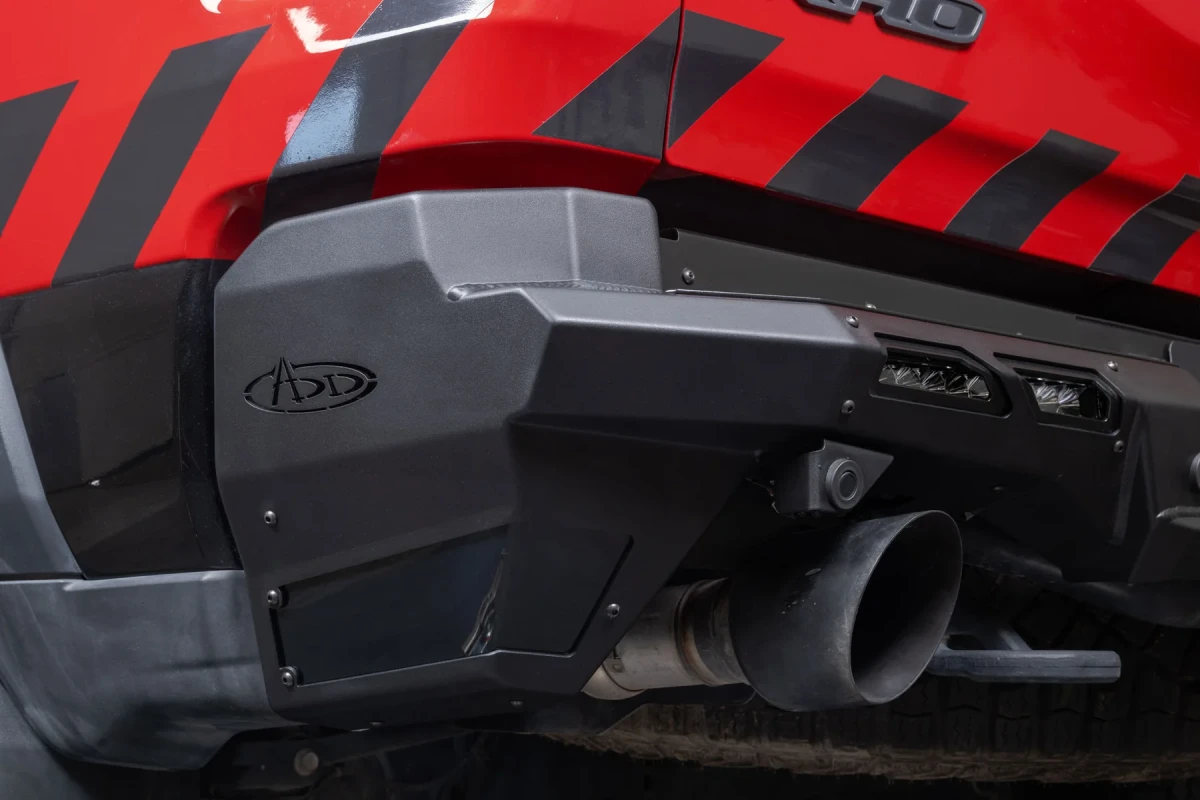 Ram RHO Bumper - Rear - Addictive Desert Designs - Phantom - Hammer Black Powder Coat - 2025+