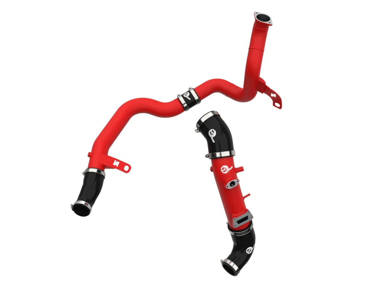 Hyundai Veloster N Intercooler Charge Pipe Kit - aFe - BladeRunner Aluminum Hot & Cold - Red - `19-`22