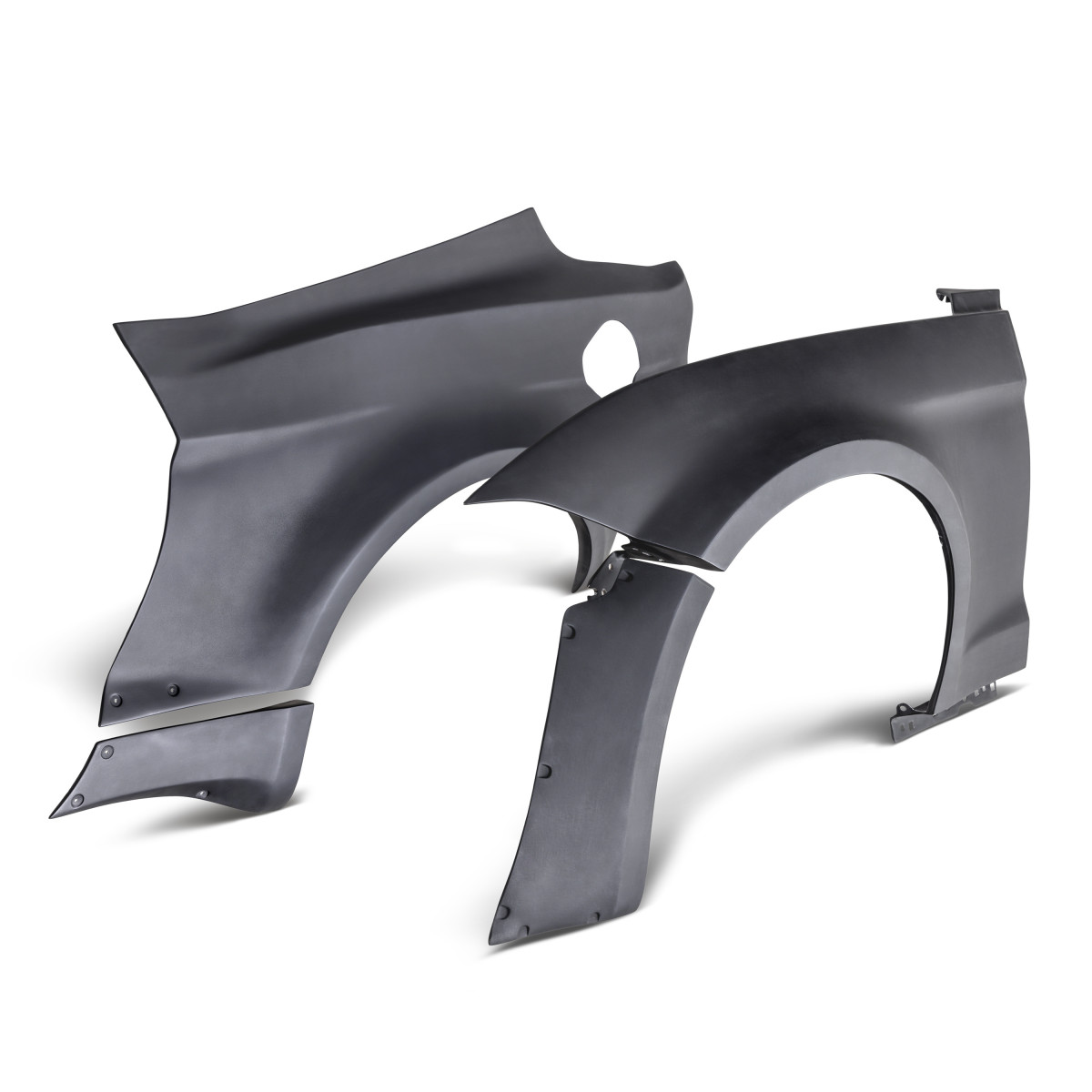 Ford Mustang Fender Flares - Anderson Composites - 10-Piece Wide Body - JTP Style - Fiberglass - `18-`23