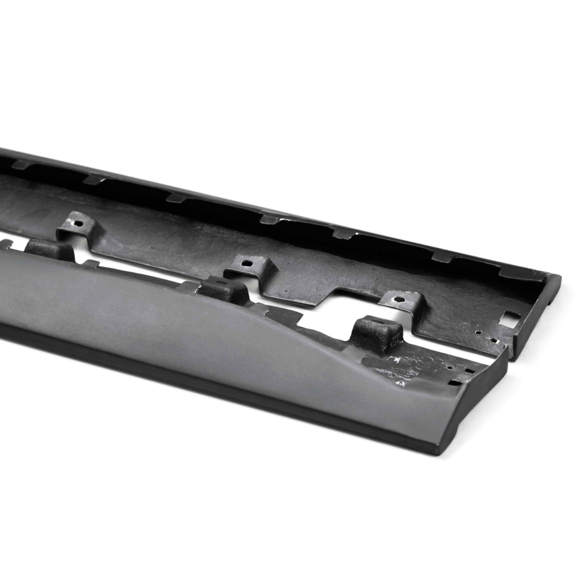 Ford Mustang Rocker Splitters - Side - Anderson Composites - GT350 Style - Fiberglass - `15-`23