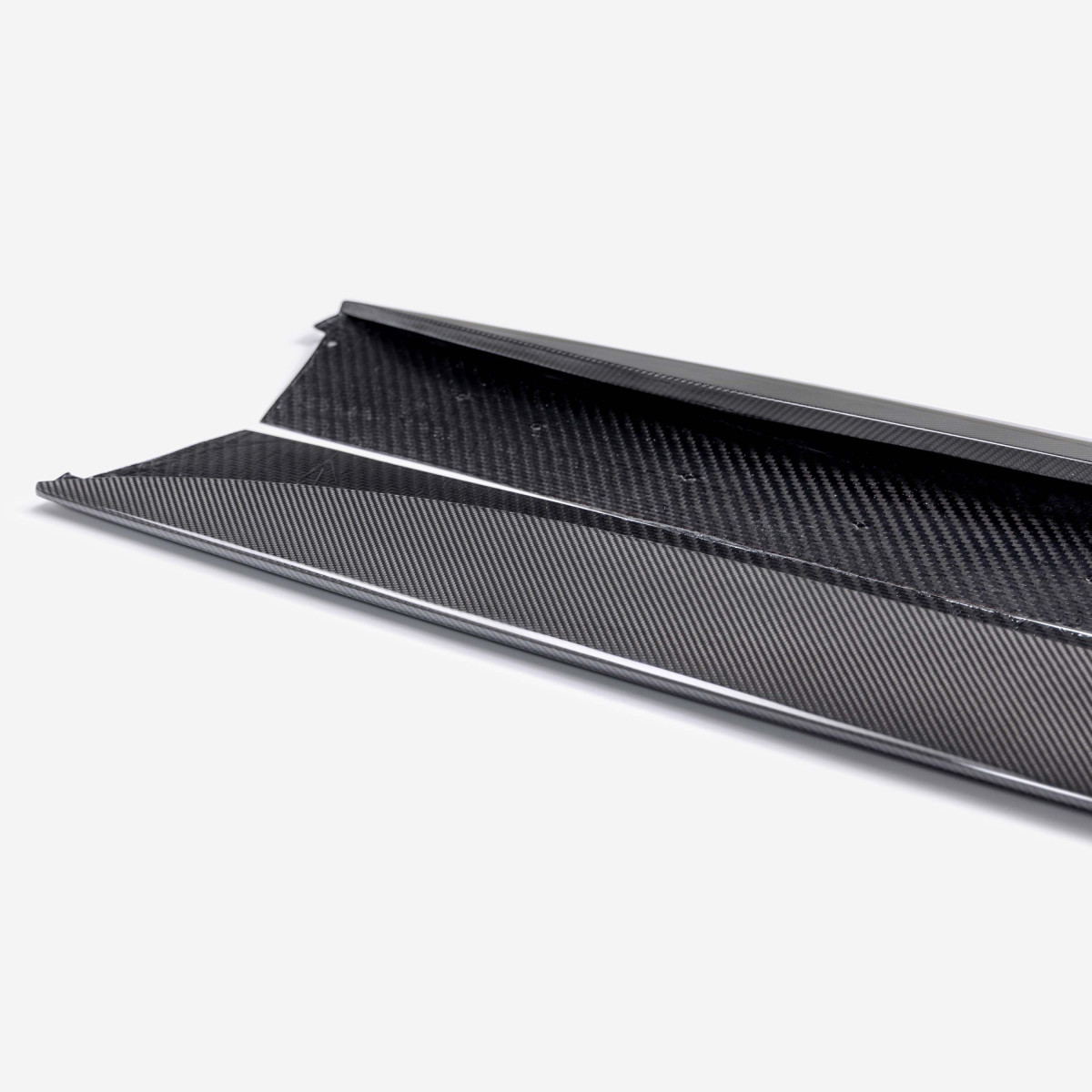 Chevrolet Corvette C8 Rocker Panel Splitters - Anderson Composites - Type-AZ - Carbon Fiber - Z06 `23-`25
