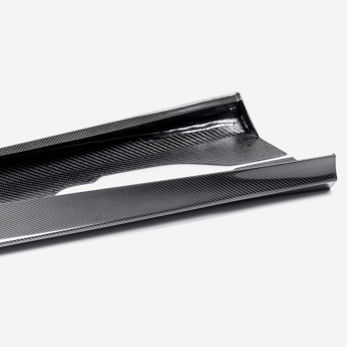 Chevrolet Corvette C8 Rocker Panel Splitters - Anderson Composites - Type-AZ - Carbon Fiber - Z06 `23-`25