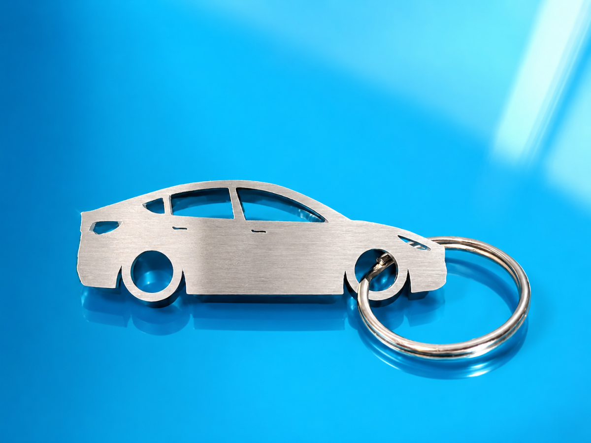 Tesla Model Y Keychain - Silhouette Design Tesla Model Y Keychain - Silhouette Design