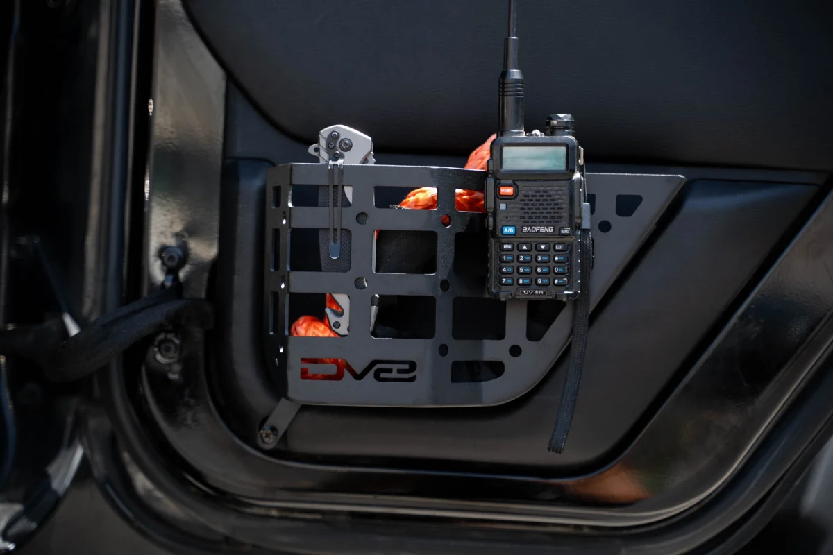 Jeep Wrangler JK Molle Panels - Rear Door - DV8 Offroad - Black - `11-`18