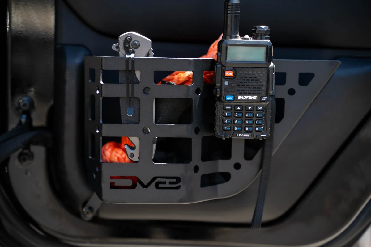 Jeep Wrangler JK Molle Panels - Rear Door - DV8 Offroad - Black - `11-`18