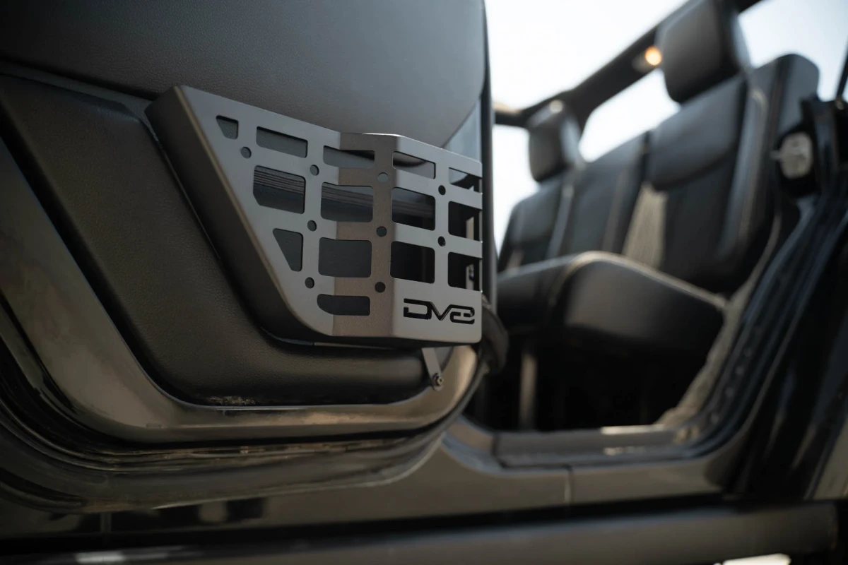Jeep Wrangler JK Molle Panels - Rear Door - DV8 Offroad - Black - `11-`18