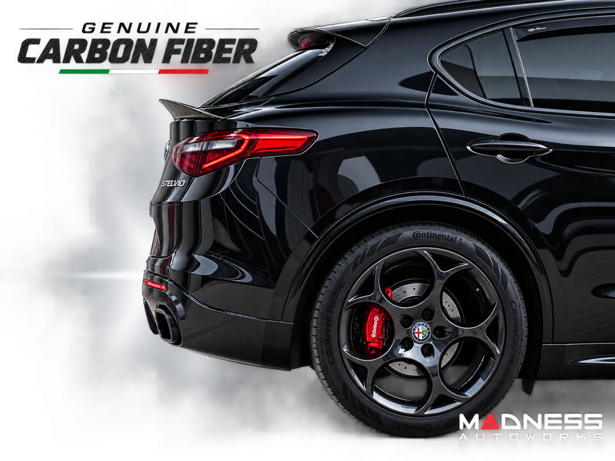Alfa Romeo Stelvio Rear Spoiler - Carbon Fiber - Mid Spoiler