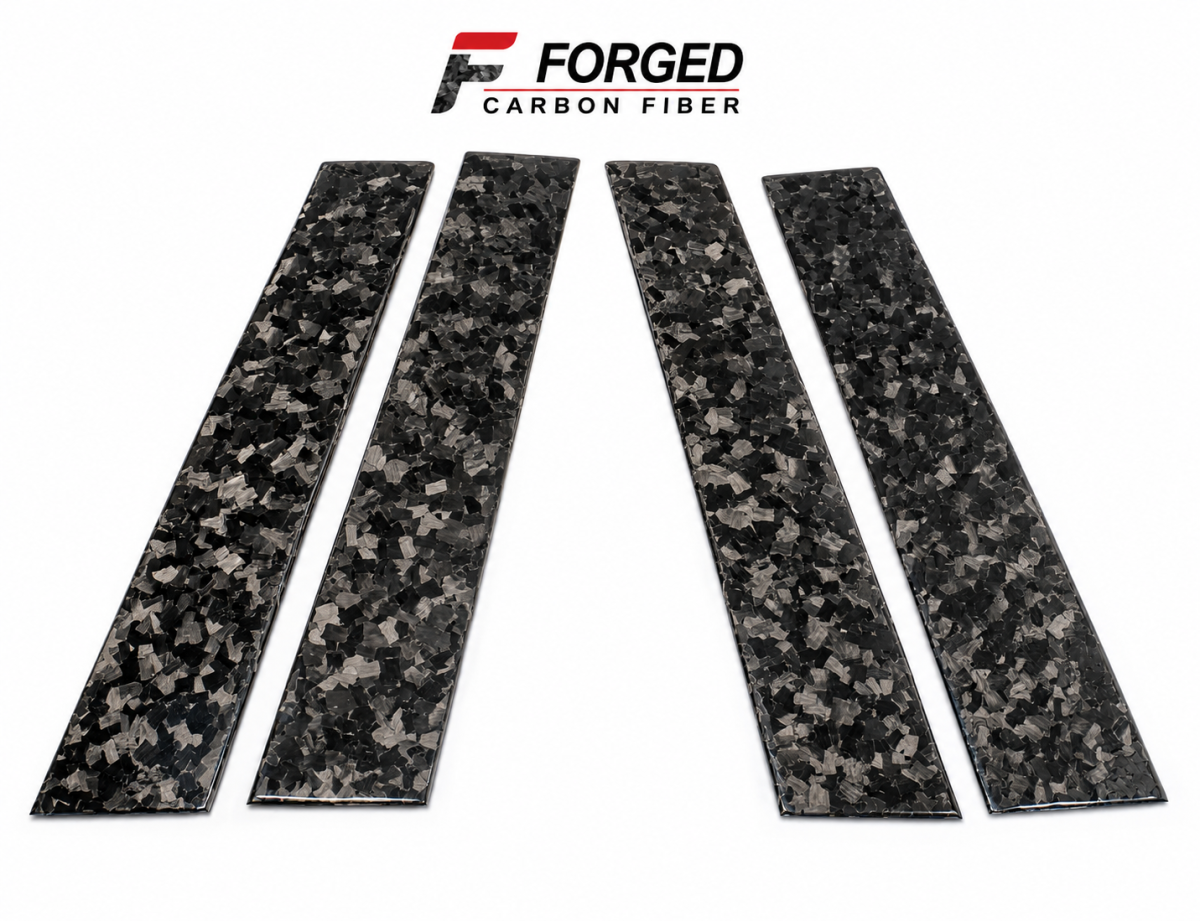 Alfa Romeo Giulia Exterior Door Pillars - Carbon Fiber - Forged - Feroce Carbon