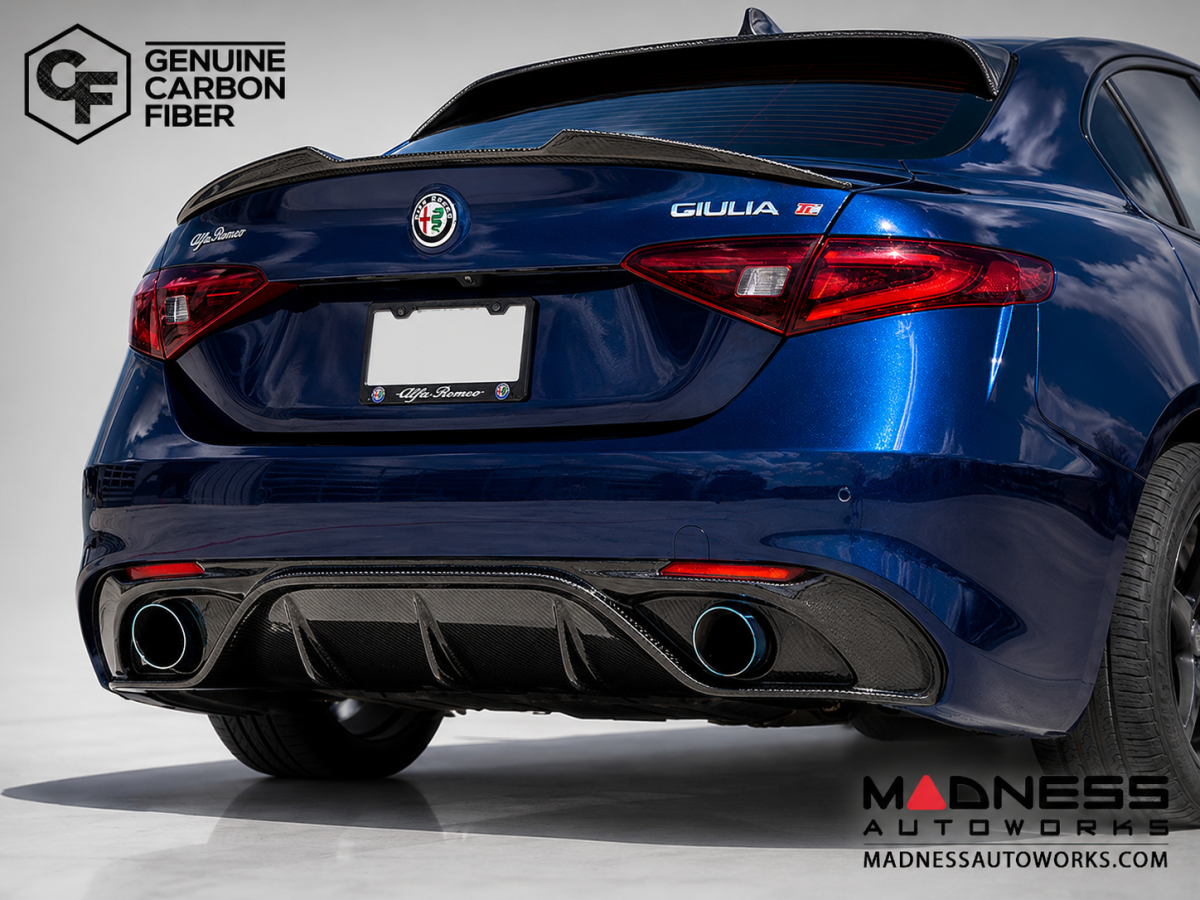 Alfa Romeo Giulia Diffuser - Carbon Fiber - Originale Lusso - Feroce Carbon - Base Models