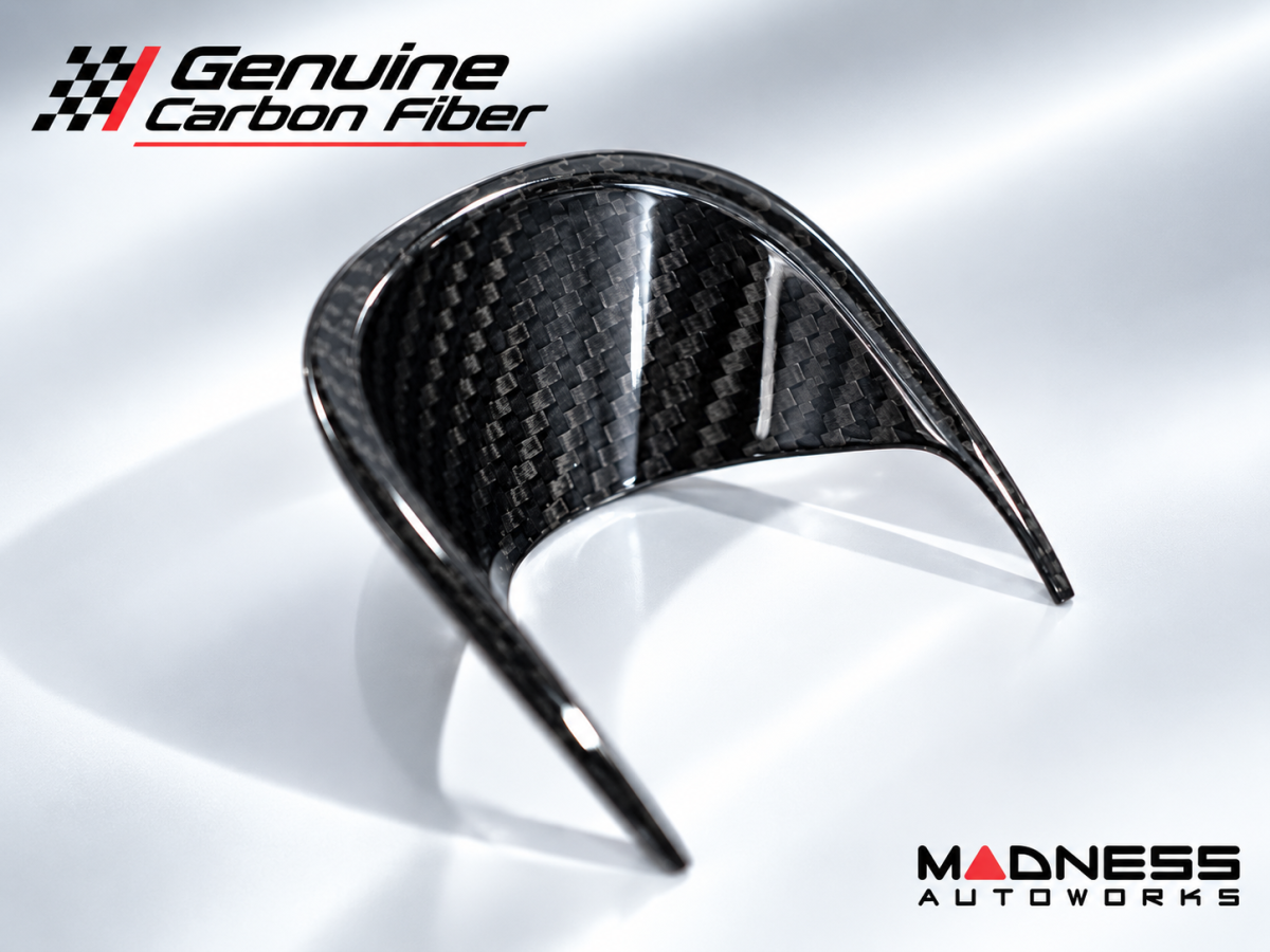 Maserati Ghibli Interior Trim - Carbon Fiber - Dashboard Clock Base Trim - Feroce Carbon