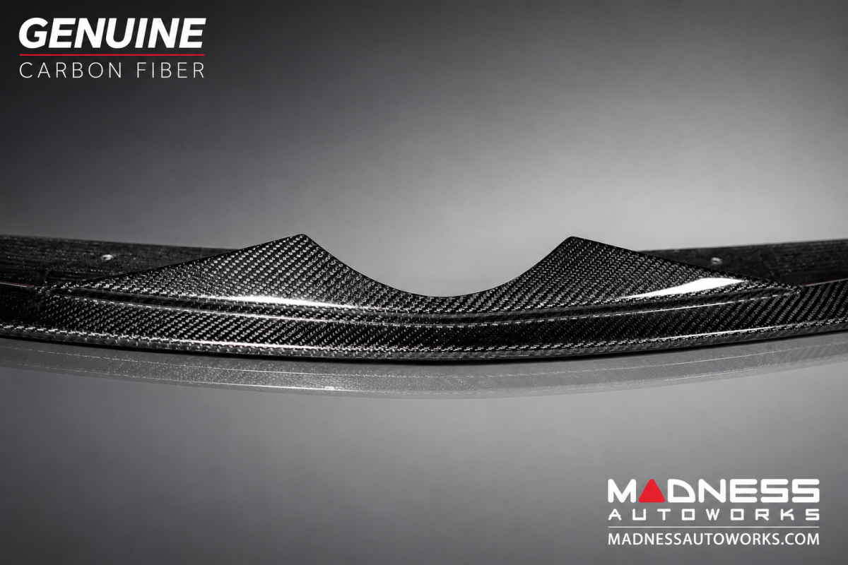 Alfa Romeo Giulia Front Spoiler - Carbon Fiber - QV Style - V3 - Feroce Carbon - Base Model