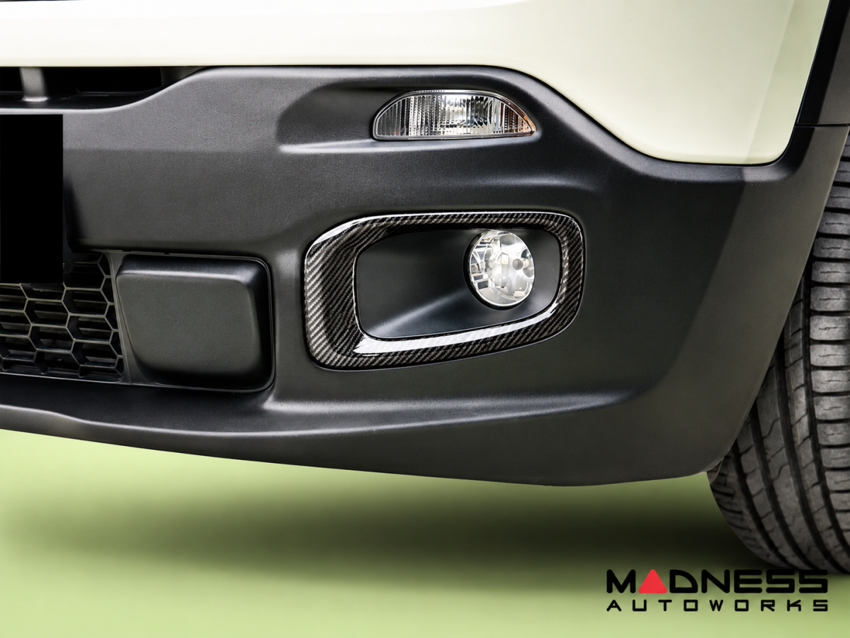 Jeep Renegade Fog Light Trim Kit - Carbon Fiber