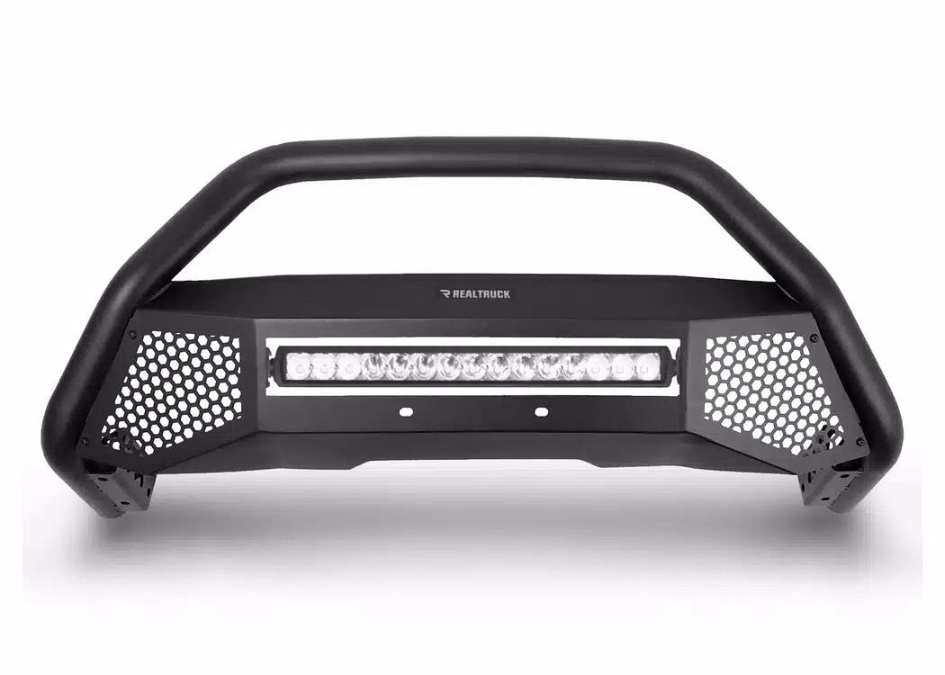 Dodge Ram Bull Bar - Front - Go Rhino - RC4 LR with Skid Plate - Textured Black - `09-`10