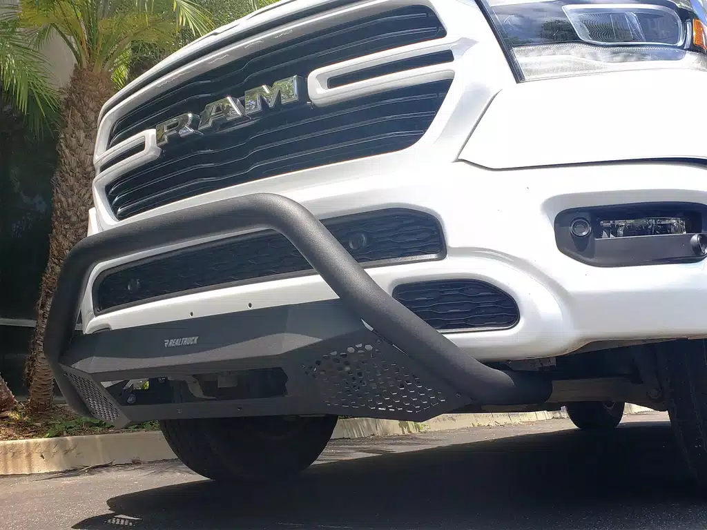 Dodge Ram Bull Bar - Front - Go Rhino - RC4 LR with Skid Plate - Textured Black - `09-`10