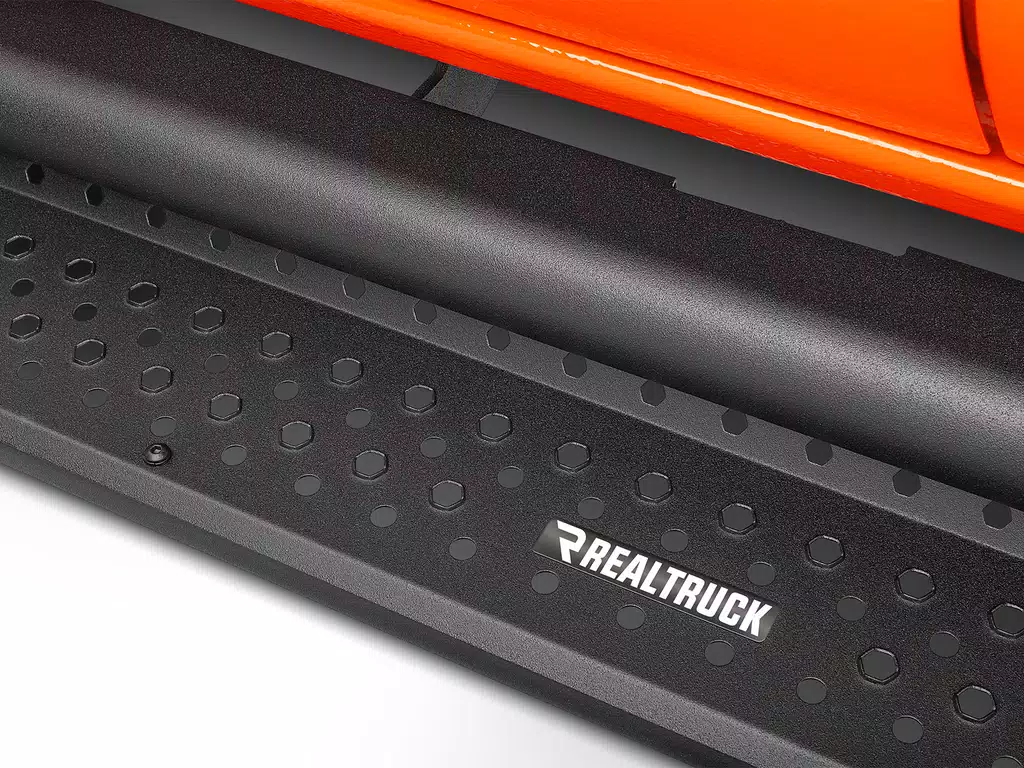 Dodge Ram 1500 Side Steps - Go Rhino - Dominator Extreme D1 - Textured Black - `09-`19