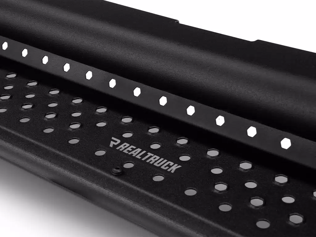 Dodge Ram 1500 Side Steps - Go Rhino - Dominator Extreme D1 - Textured Black - `09-`19
