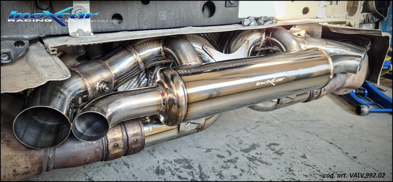 Porsche 911 Carrera (992) Performance Exhaust - Rear Section - 3.0L V6 - Dual Exit - For OEM Tips - InoXcar Racing - '19+