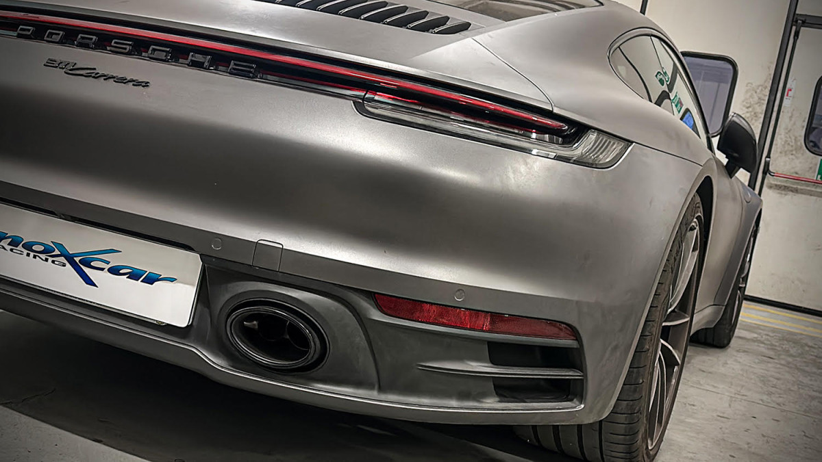 Porsche 911 Carrera (992) Performance Exhaust - Rear Section - 3.0L V6 - Dual Exit - For OEM Tips - InoXcar Racing - '19+