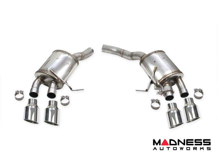 Porsche Macan (Series 95B) Performance Exhaust - Rear Section - 3.0L V6 - Dual Exit - Quad 110mm Polished Tips - InoXcar Racing - '19 - '21