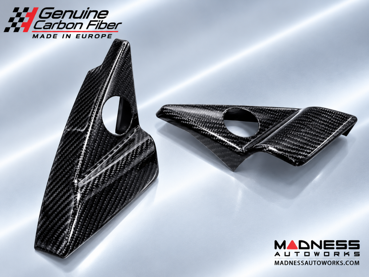 Maserati GranTurismo Interior Trim - Carbon Fiber - Tweeter Triangles Frame Cover Trim Kit