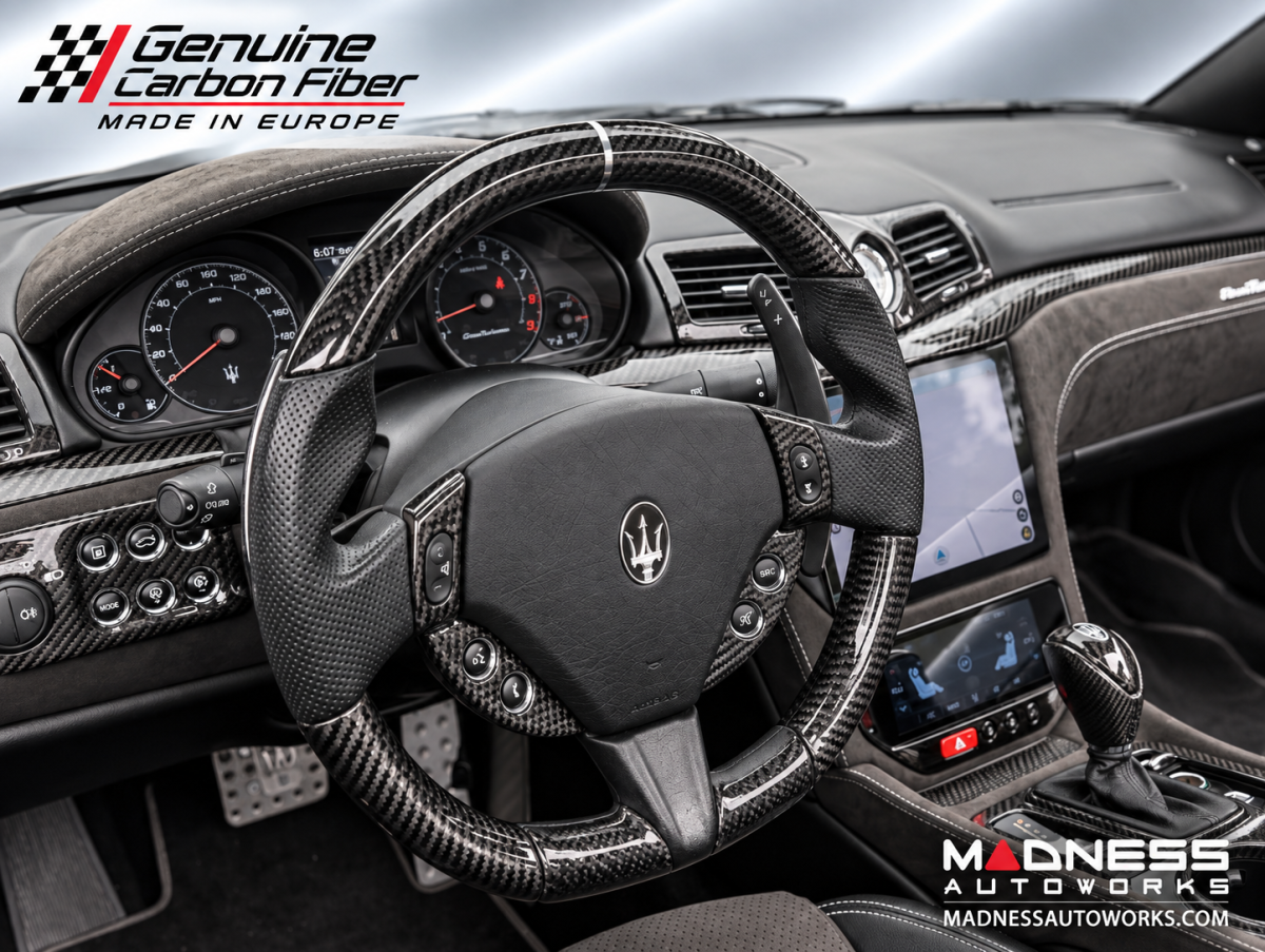 Maserati GranTurismo Interior Trim - Carbon Fiber - Steering Wheel Switch Button Trim - Quattroporte