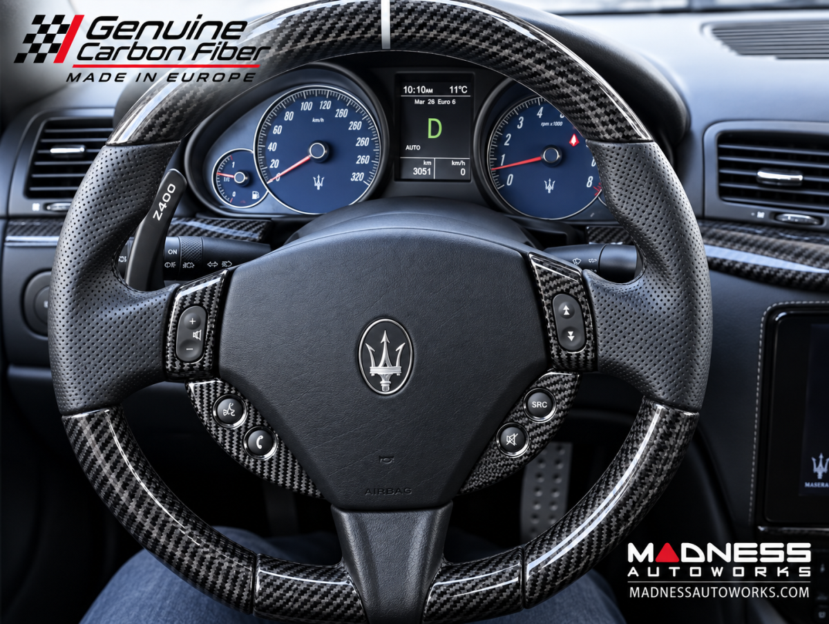 Maserati GranTurismo Interior Trim - Carbon Fiber - Steering Wheel Switch Button Trim - Quattroporte