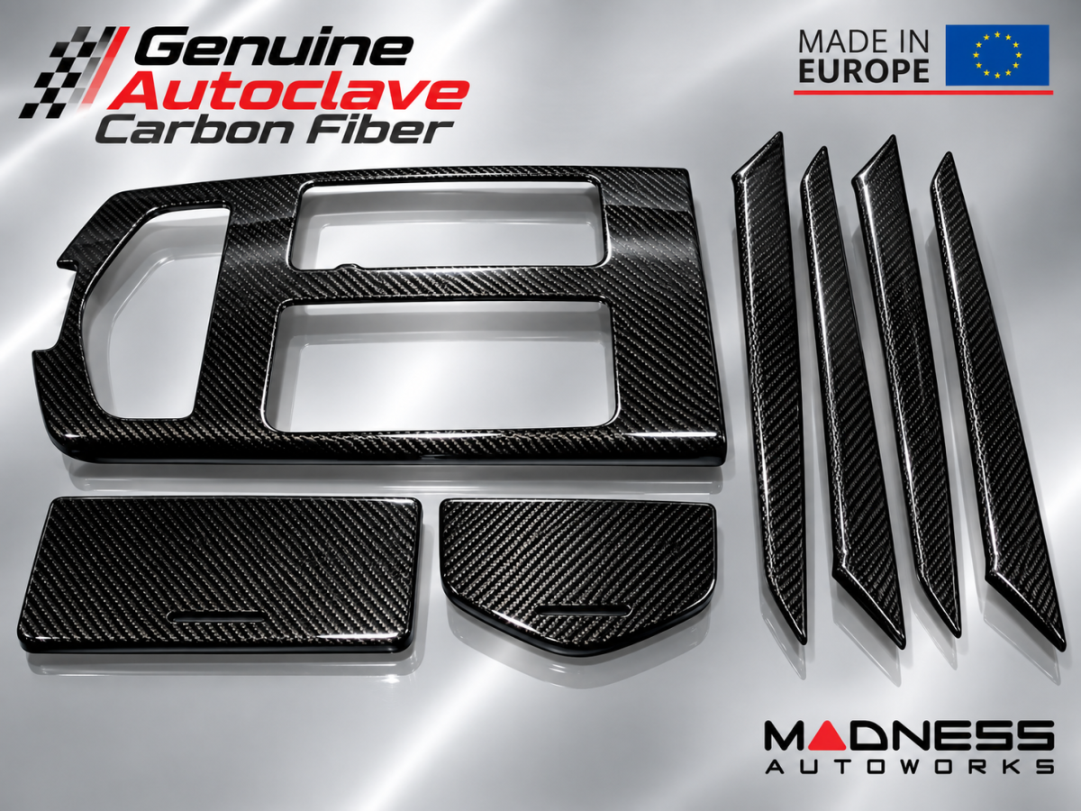 Maserati Ghibli Interior Trim - Carbon Fiber - Center Console Trim Kit 
