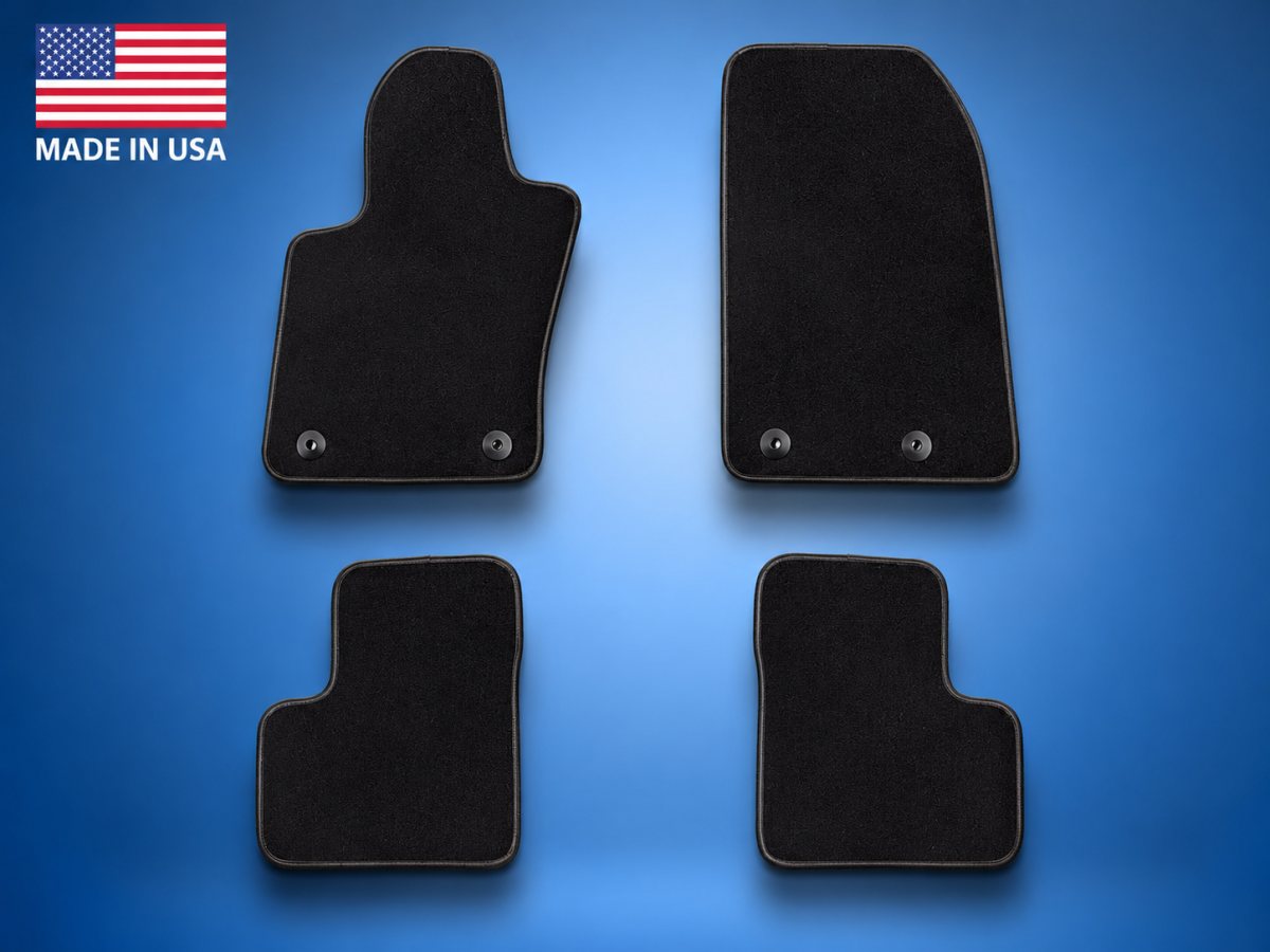 Jeep Renegade Floor Mats - Premium Carpet - LUXUS - Front + Rear Set - Black