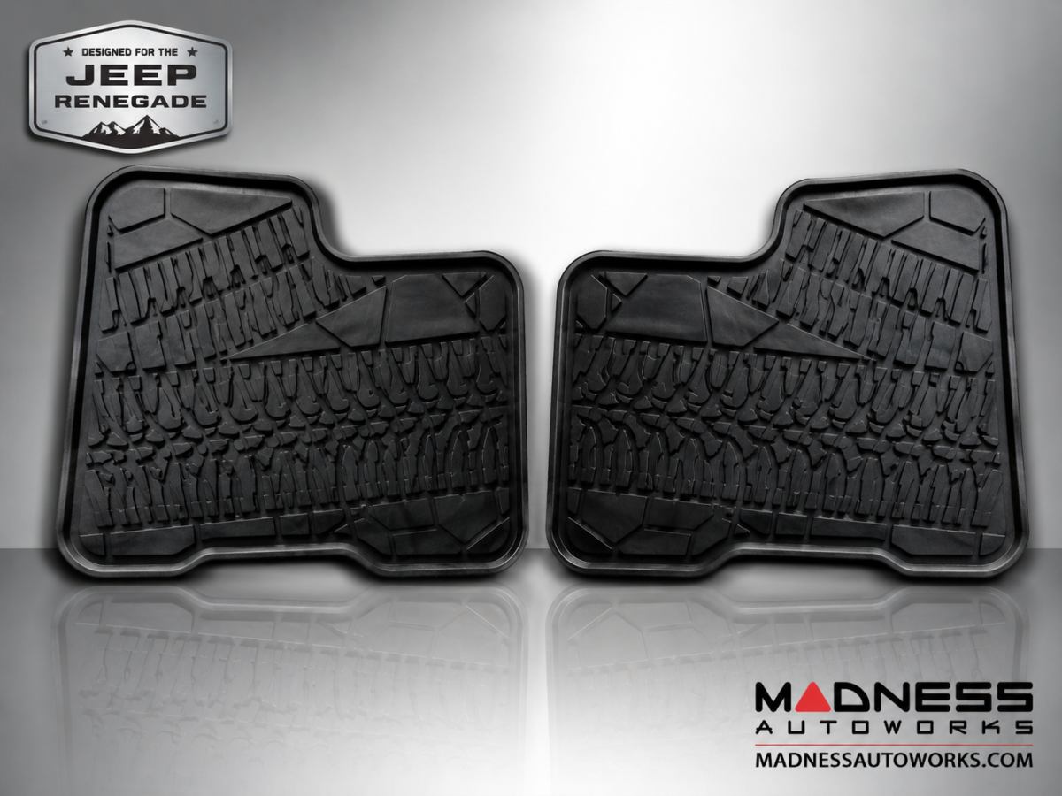 Jeep Renegade Floor Mats - All Weather Rubber - Premium Version