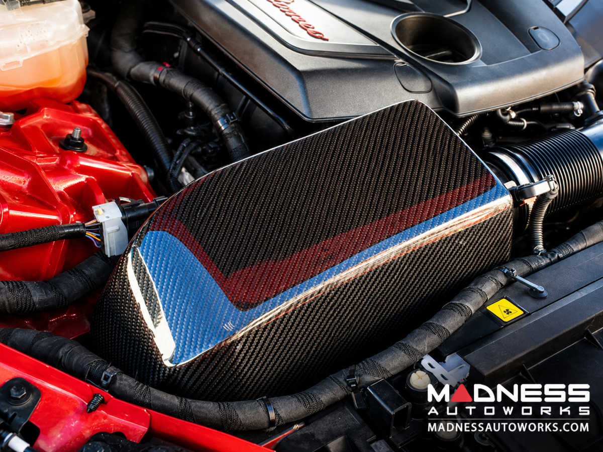 Alfa Romeo Giulia Performance Air Intake Kit - MAXFlow Carbon Fiber Intake System w/ BMC Twin Air Conical Filter
