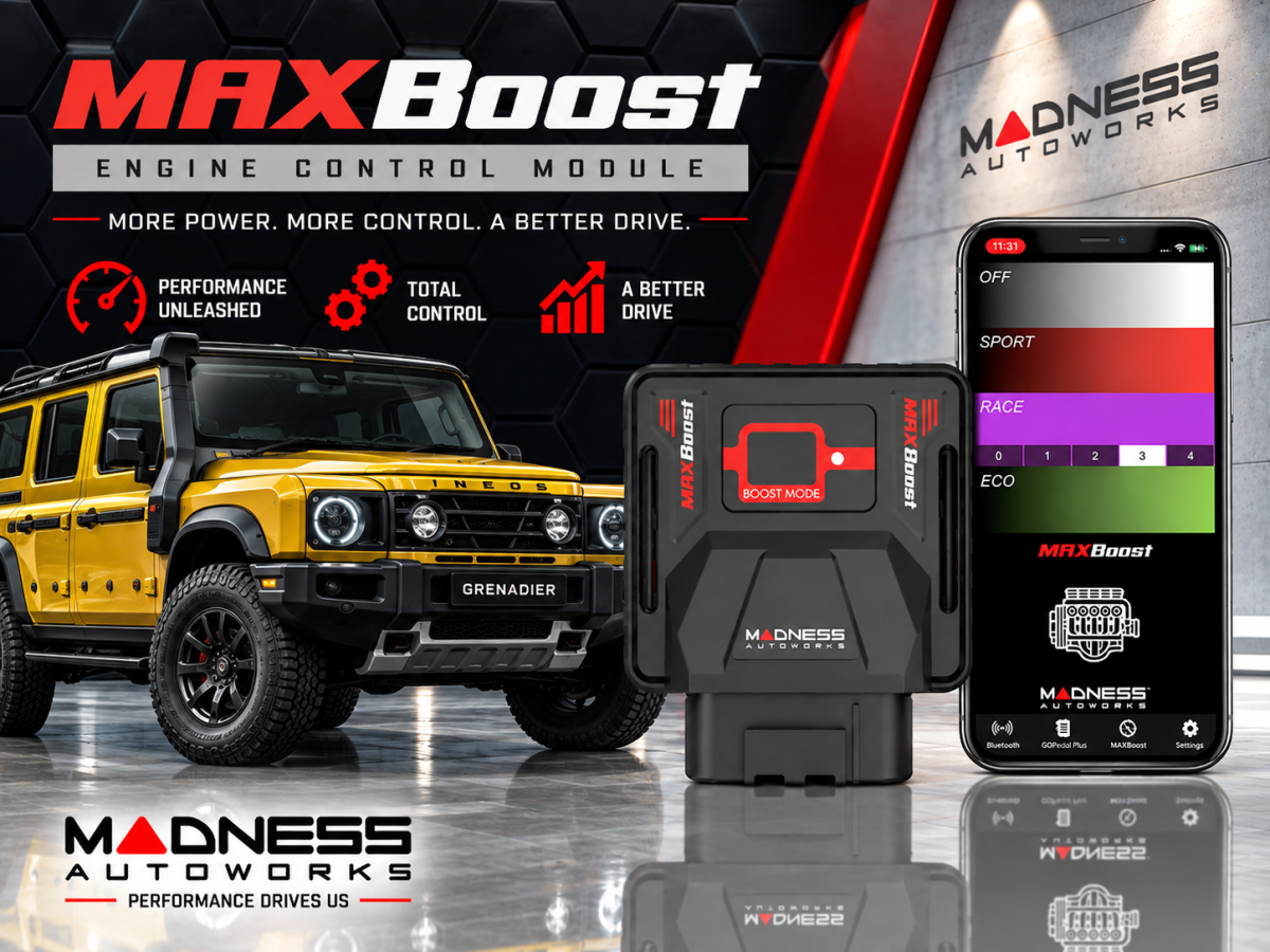 Ineos Grenadier Engine Control Module - MAXBoost by MADNESS Autoworks - Closed Off-Road Vehicle - 3.0 Ti 4x4, 286PS/210kW, 2998ccm