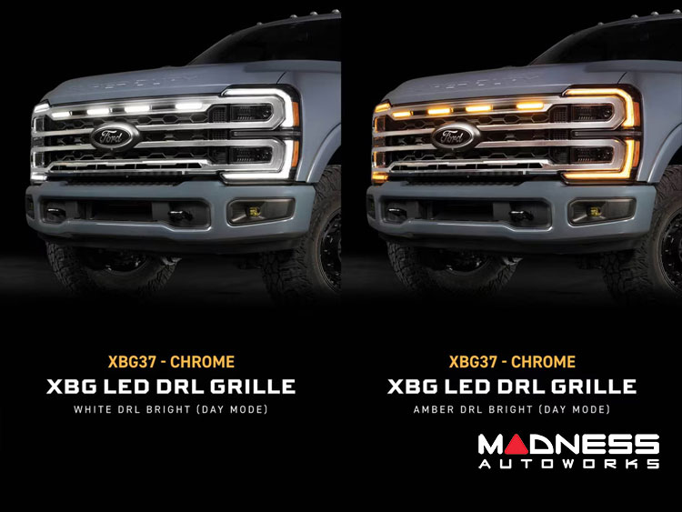 Ford Super Duty LED Grille - XBG Series - Morimoto - Chrome - 2023+