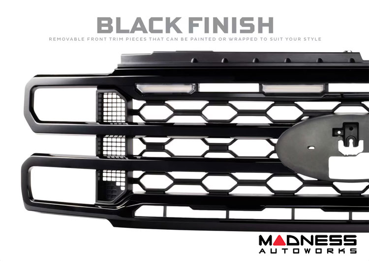 Ford Super Duty LED Grille - XBG Series - Morimoto - Black - 2023+