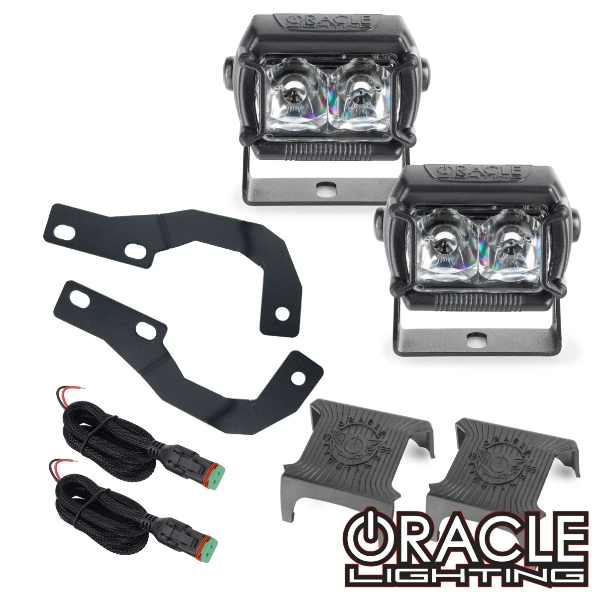Lexus GX460 Ditch Lights - A-Pillar Hood Mount - ORACLE Lighting - VEGA Series 2 Spotlights - `10-`23