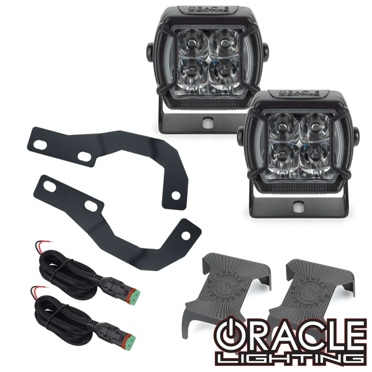 Lexus GX460 Ditch Lights - A-Pillar Hood Mount - ORACLE Lighting - VEGA Series 4 Spotlights - `10-`23