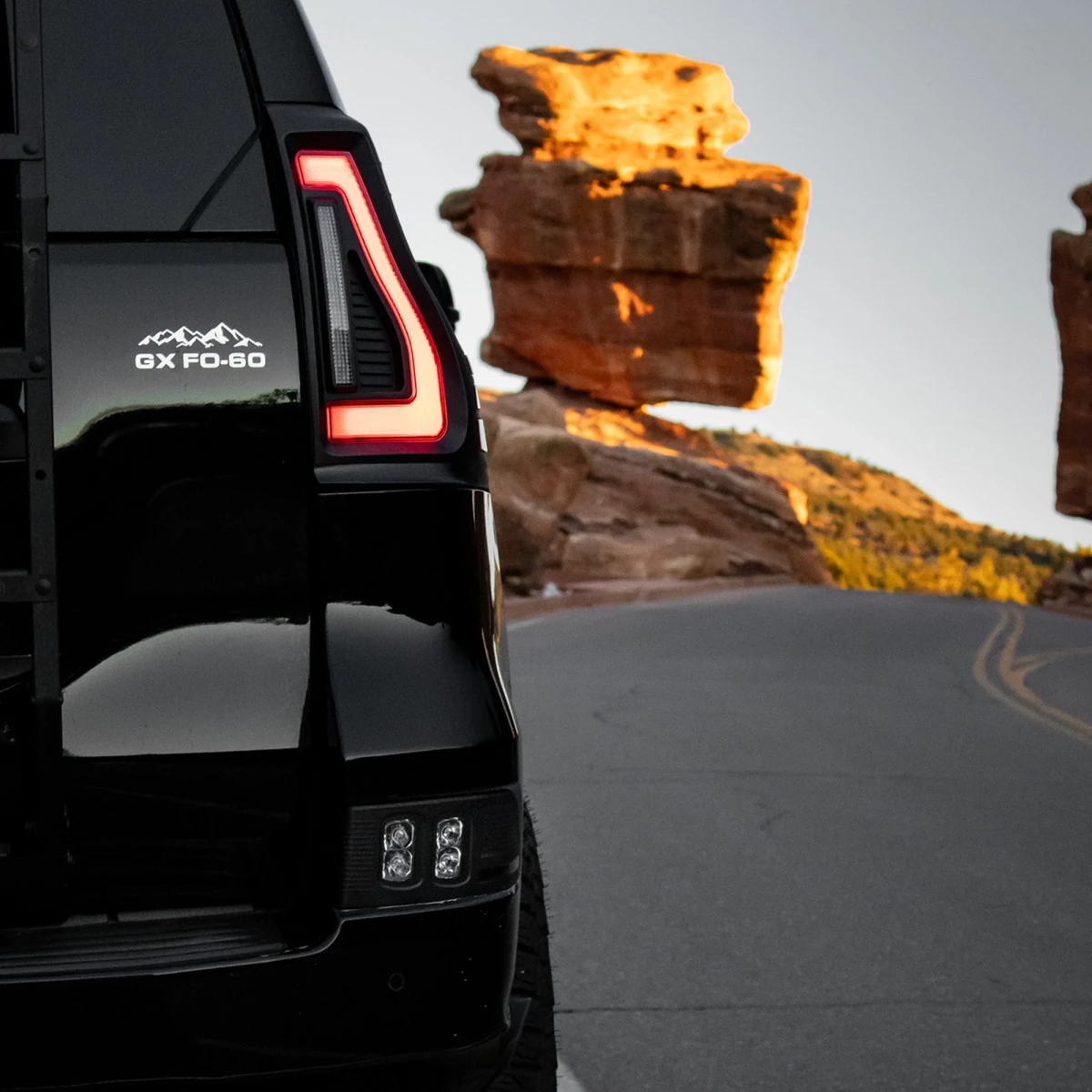 Lexus GX460 LED Tail Lights - ORACLE Lighting - Flush Lensless - Black Series - Black - `10-`23